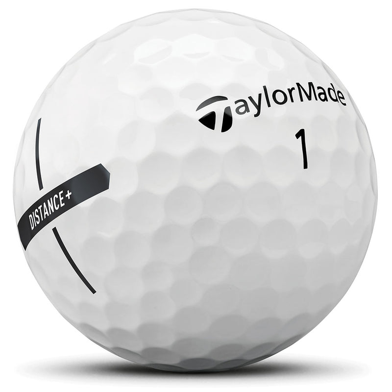 TaylorMade Distance+ Golf Balls - White - 12 Pack