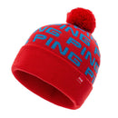 Ping Logo Bobble Hat - Lave Red/Bright Blue
