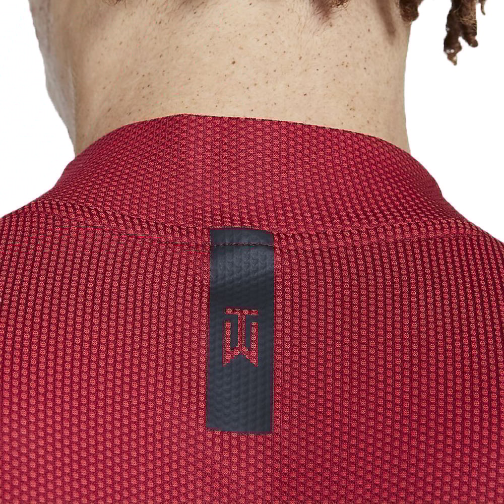 Nike Dri-FIT Tiger Woods Dri Mock Polo Gym Red - Main Image