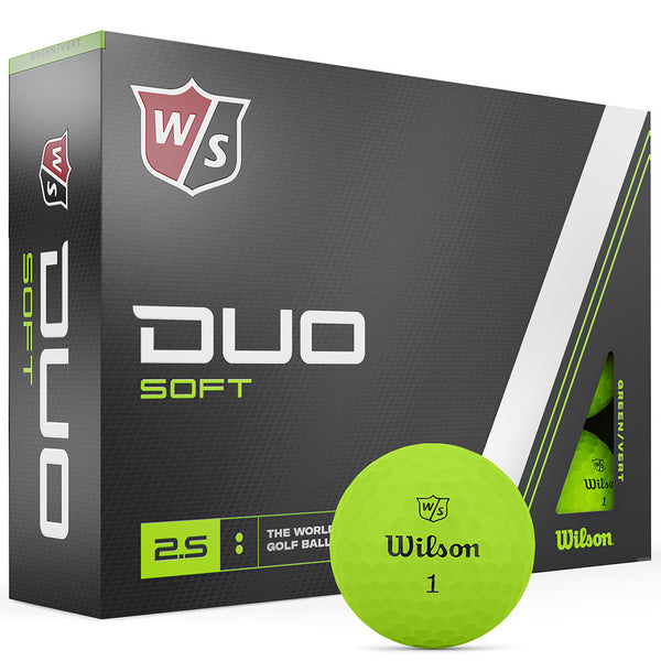 Wilson Duo Soft Golf Balls - Green - 12 Pack