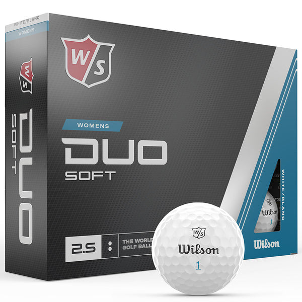 Wilson Duo Soft Ladies Golf Balls - White - 12 Pack