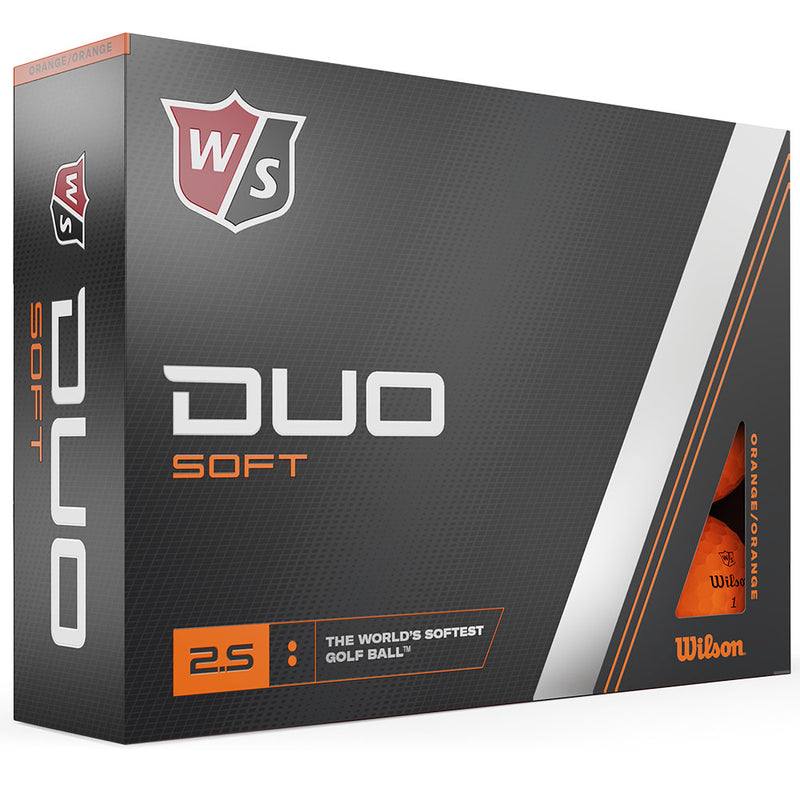 Wilson Duo Soft Golf Balls - Orange - 12 Pack