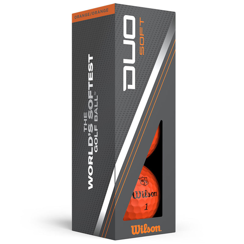 Wilson Duo Soft Golf Balls - Orange - 12 Pack