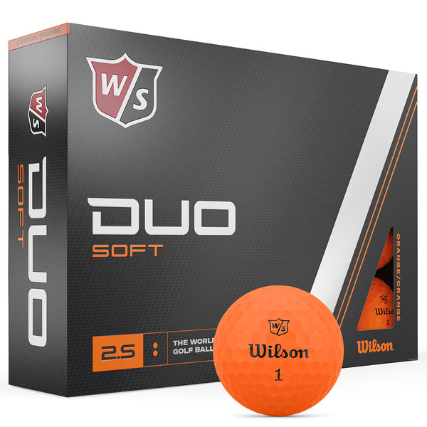 Wilson Duo Soft Golf Balls - Orange - 12 Pack