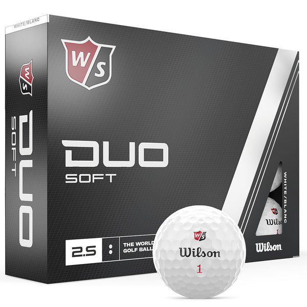 Wilson Duo Soft Golf Balls - White - 12 Pack