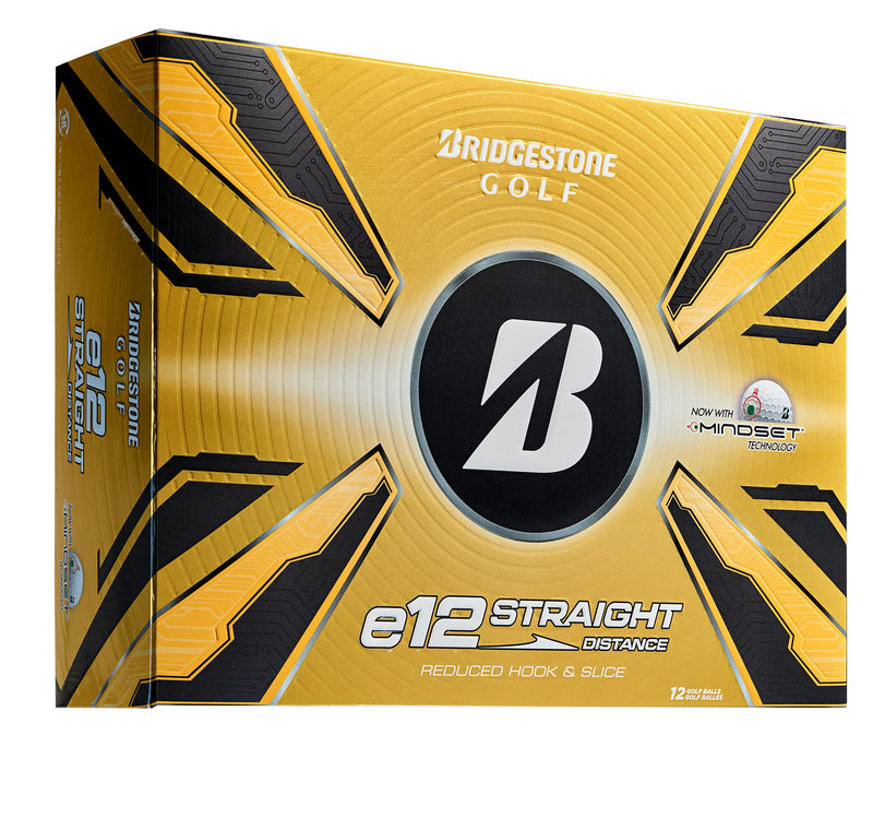 Bridgestone e12 Straight Golf Balls - White - 12 Pack