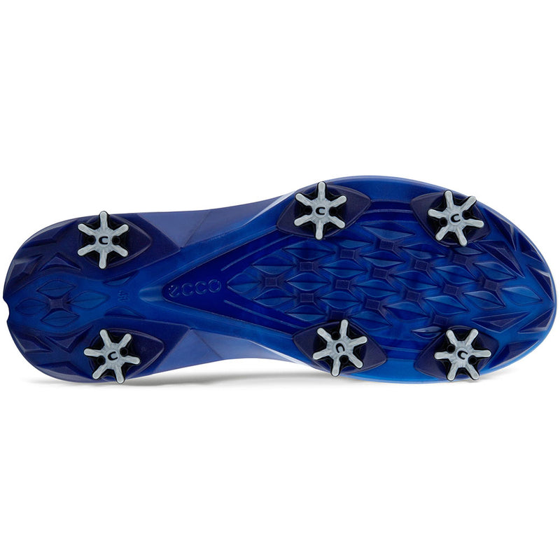 ECCO Biom G5 Waterproof Spiked Shoes - White/Blue Depths