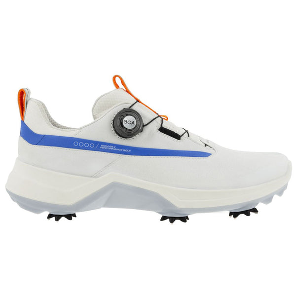 ECCO Biom G5 BOA Spiked Waterproof Shoes - White/Regatta