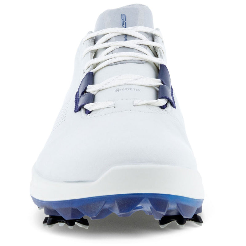 ECCO Biom G5 Waterproof Spiked Shoes - White/Blue Depths