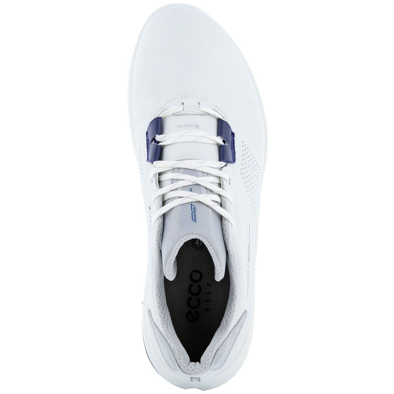 ECCO Biom G5 Waterproof Spiked Shoes - White/Blue Depths