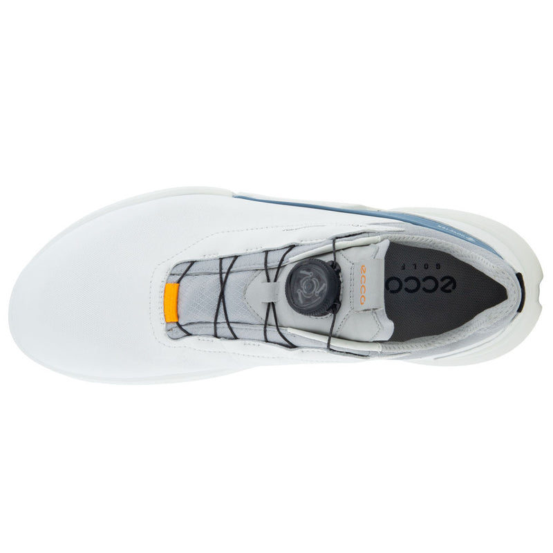 ECCO Biom H4 BOA Gore Tex Waterproof Spikeless Shoes White Retro Blu