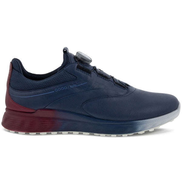 ECCO S-Three BOA Waterproof Spikeless Shoes - Marine/Morillo