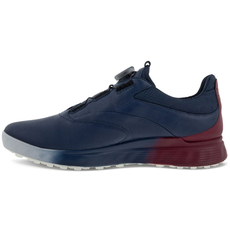ECCO S-Three BOA Spikeless Waterproof Shoes - Marine/Morillo