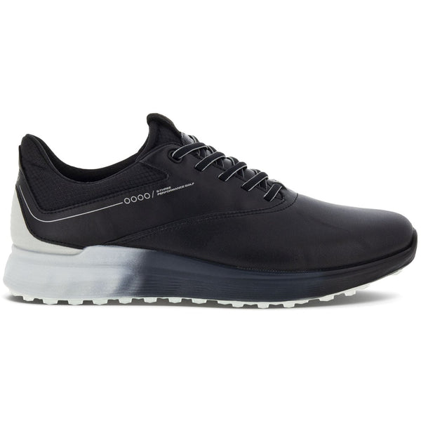 ECCO S-Three Gore-Tex Waterproof Spikeless Shoes - Black/Concrete