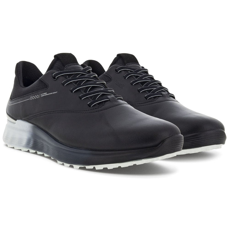 ECCO S-Three Gore-Tex Waterproof Spikeless Shoes - Black/Concrete