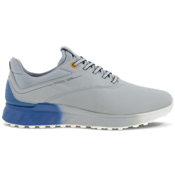 ECCO S-Three Gore-Tex Waterproof Spikeless Shoes - Concrete/Retro Blue