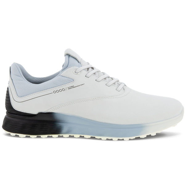 ECCO S-Three Gore-Tex Waterproof Spikeless Shoes - White/Black/Air