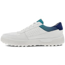 ECCO Tray Spikeless Shoes - White/Blue Depths/Caribbean