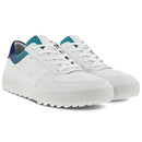 ECCO Tray Spikeless Shoes - White/Blue Depths/Caribbean