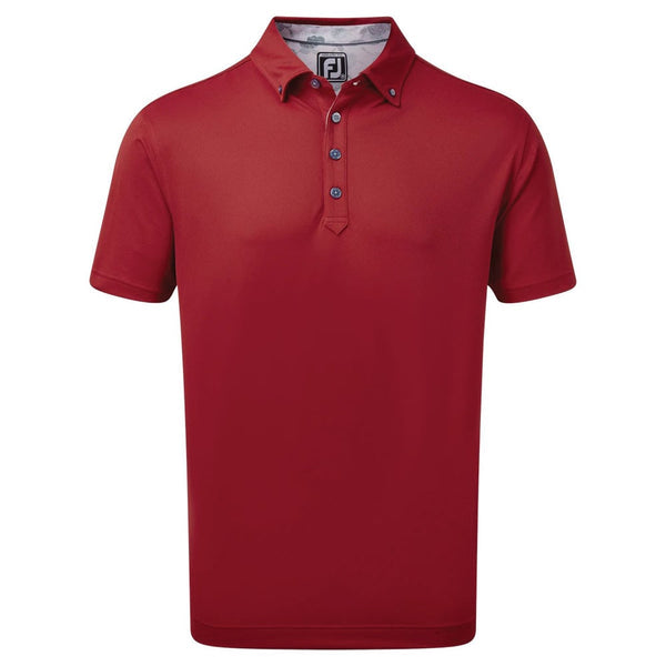 FootJoy Stretch Pique with Vintage Floral Trim - Merlot