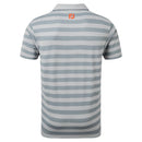FootJoy Stretch Pique Rugby Stripe - Heather Grey/Heather Smoke