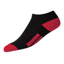 FootJoy ProDry Lowcut Junior Socks - Black/Red