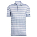 adidas Heather Snap Polo Shirt - Crew Navy/White