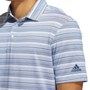 adidas Heather Snap Polo Shirt - Crew Navy/White