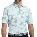 FootJoy Camo Floral Print Polo Shirt - Ice Blue