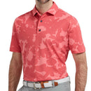 FootJoy Camo Floral Print Polo Shirt - Cape Red