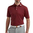 FootJoy Stretch Pique Solid Colour Polo Shirt - Maroon