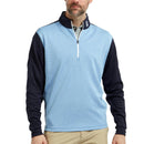 FootJoy Heather Colour Block Chill-Out Sweater - Navy/Heather Lagoon
