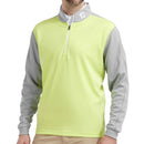 FootJoy Heather Colour Block Chill-Out Sweater - Grey/Heather Lime