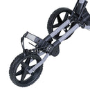 Fastfold Kliq 3-Wheel Push Trolley - Matt Grey/Black