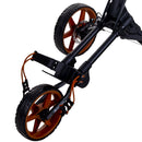 Fastfold Square 3-Wheel Push Trolley - Ltd Edition Charcoal Special/Cognac