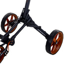 Fastfold Square 3-Wheel Push Trolley - Ltd Edition Charcoal Special/Cognac