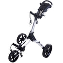 Fastfold Square 3-Wheel Push Trolley - Silver/Black