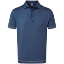FootJoy Lisle Spacedye Microstripe Polo Shirt - Blue