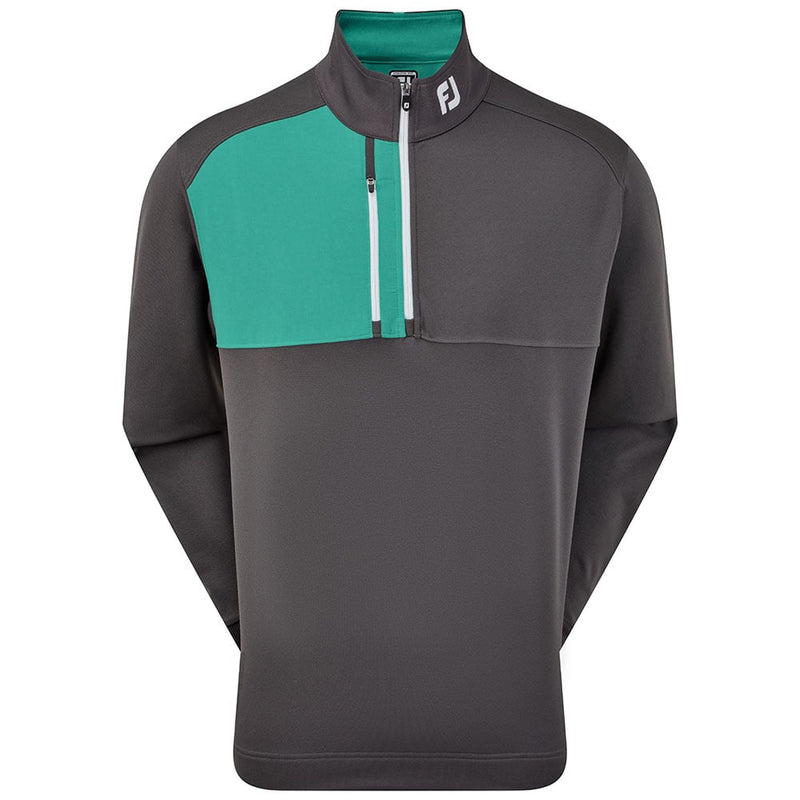 FootJoy Chill-Out Xtreme Sport Pullover - Charcoal/Heather Emerald