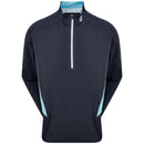 FootJoy FJ Hydroknit 1/2 Zip Waterproof Jacket - Navy/Light Blue