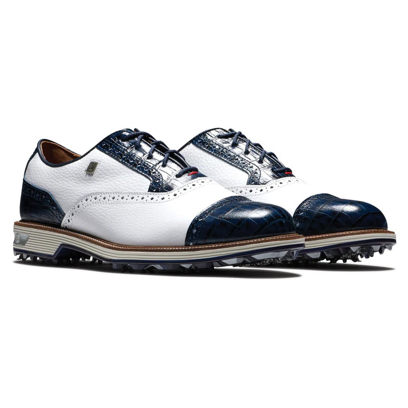 FootJoy Premiere Series Tarlow Spiked Waterproof Shoe - White/Navy