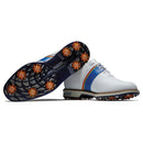 FootJoy Premiere Series Pacific Packard Spiked Shoe - White/Navy/Orange