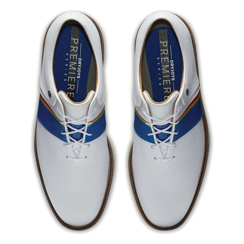 FootJoy Premiere Series Pacific Packard Spiked Shoe - White/Navy/Orange