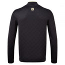 FootJoy Diamond Quilted Chill-Out Xtreme 1/4 Zip Pullover - Black/Lime