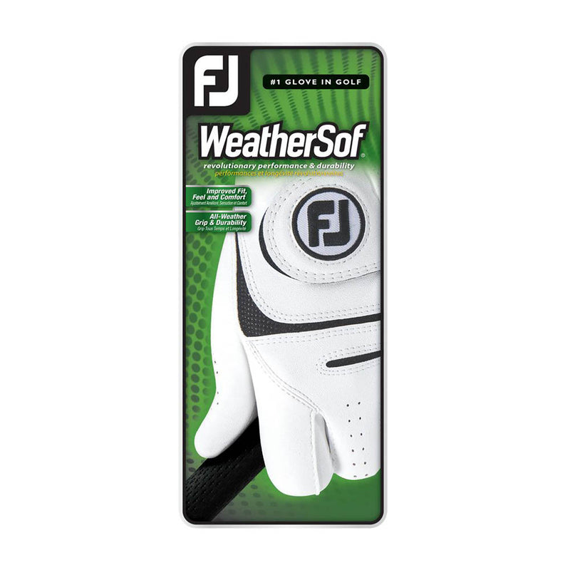 FootJoy WeatherSof Golf Glove - White