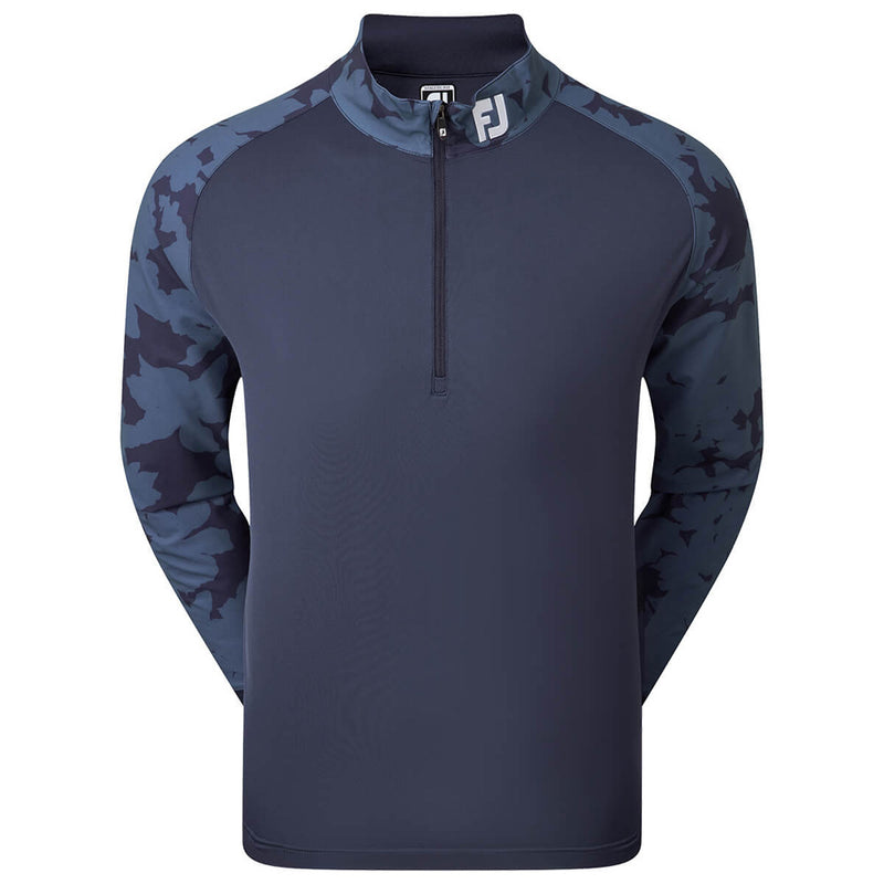 FootJoy Camo Floral Half Zip Midlayer - Navy