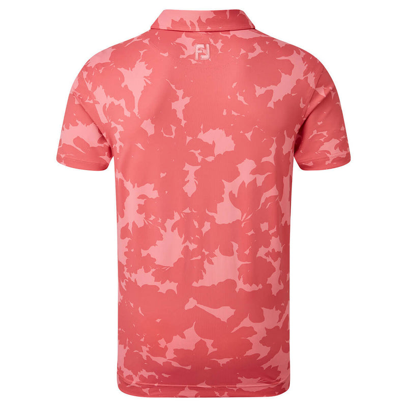 FootJoy Camo Floral Print Polo Shirt - Cape Red