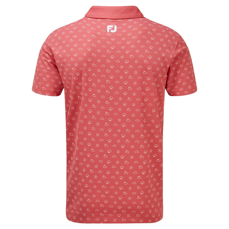 FootJoy Smooth Pique Weather Print - Cape Red