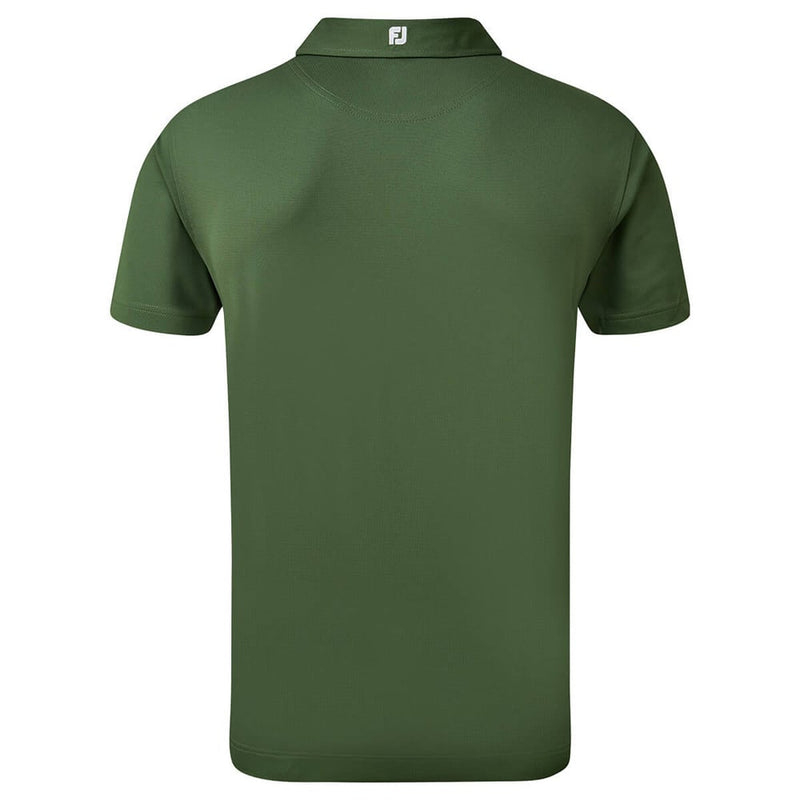 FootJoy Stretch Pique Solid Colour Polo Shirt - Olive