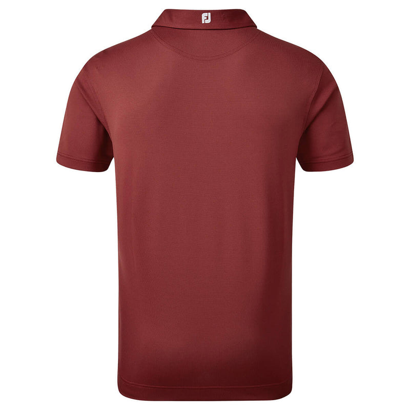 FootJoy Stretch Pique Solid Colour Polo Shirt - Maroon